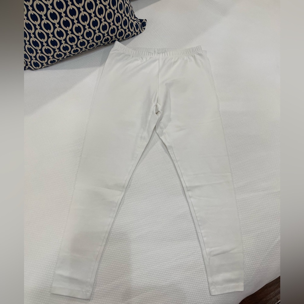 Like New! J Jill Ladies White Ankle Leggings